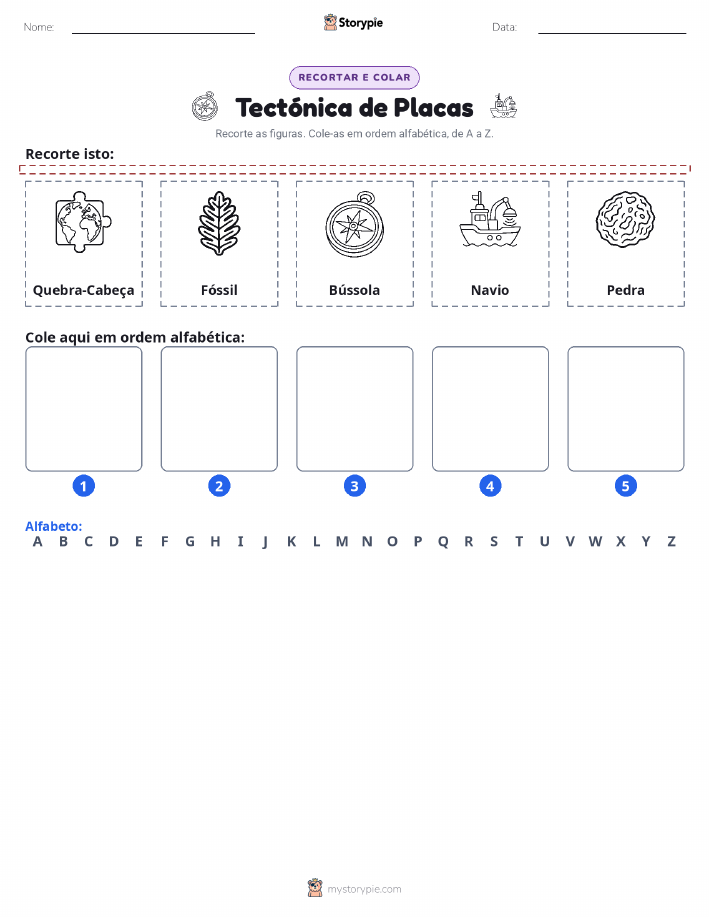 Recortar & Colar Alfabeto