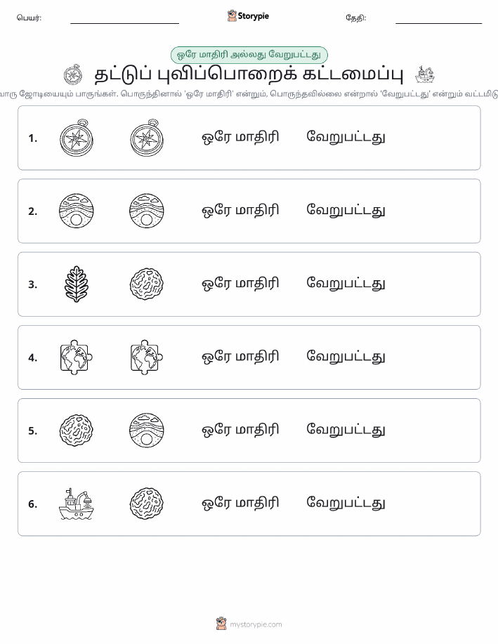 அதே அல்லது மாறுபட்டது