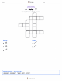 Pele printable worksheet preview