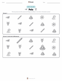 Pele printable worksheet preview