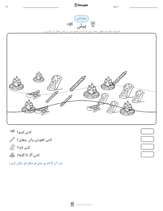 گنتی کا منظر