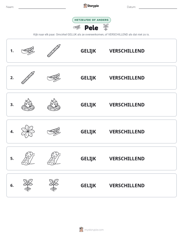 Zelfde of Verschillend