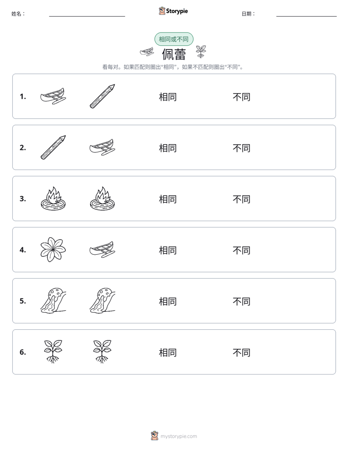 相同或不同