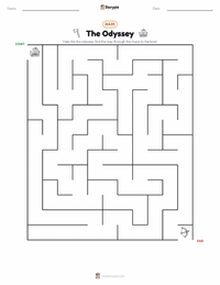 The Odyssey printable worksheet preview