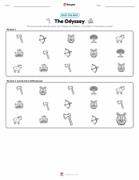 The Odyssey printable worksheet preview