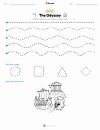 The Odyssey printable worksheet preview