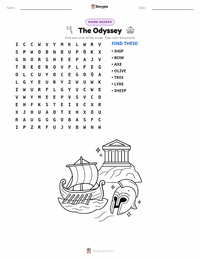 The Odyssey printable worksheet preview