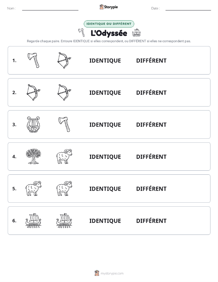 Identique ou Différent