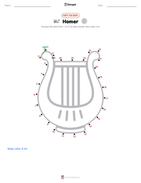 Homer printable worksheet preview