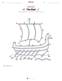 The Iliad printable worksheet preview
