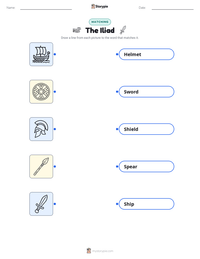 The Iliad printable worksheet for kids