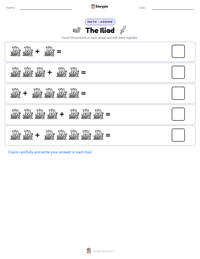The Iliad printable worksheet preview