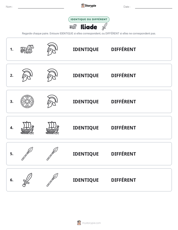Identique ou Différent