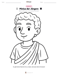 Plinius der Jüngere druckbare Arbeitsblatt Vorschau