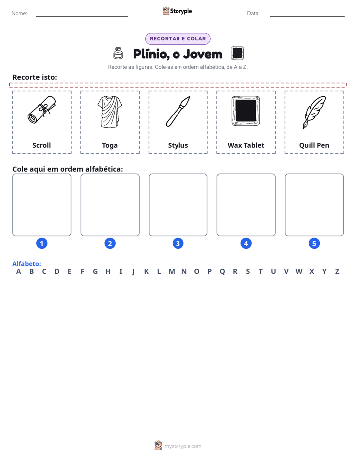 Recortar & Colar Alfabeto