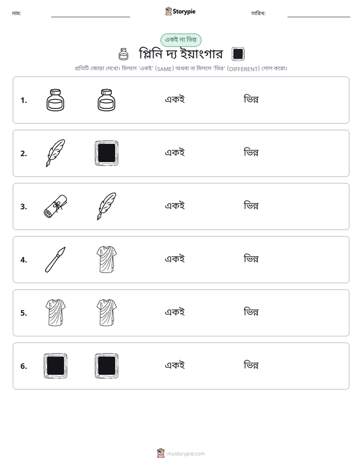 একই বা ভিন্ন