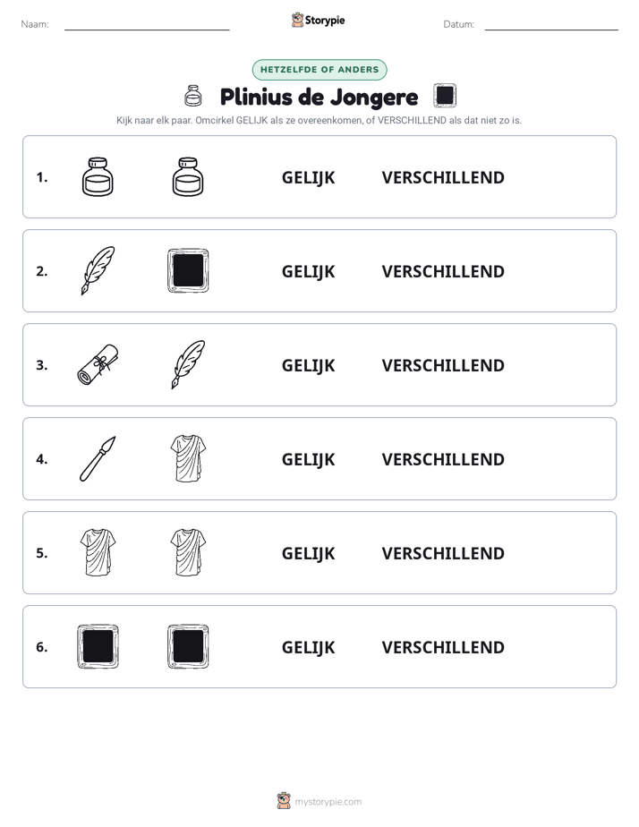 Zelfde of Verschillend