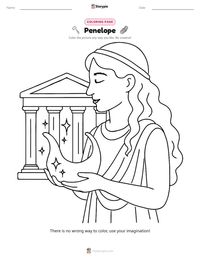 Penelope printable worksheet preview