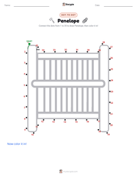 Penelope printable worksheet preview