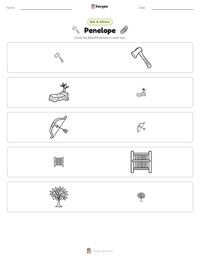 Penelope printable worksheet preview