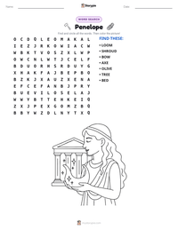 Penelope printable worksheet preview