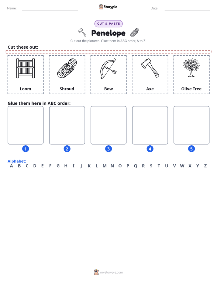 Cut & Paste Alphabet