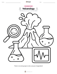 Volcanology printable worksheet preview