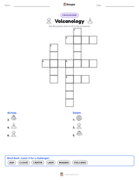 Volcanology printable worksheet preview