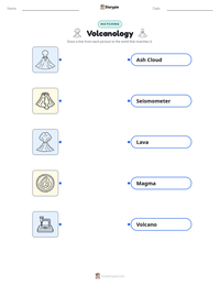 Volcanology printable worksheet preview