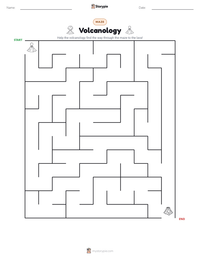 Volcanology printable worksheet preview