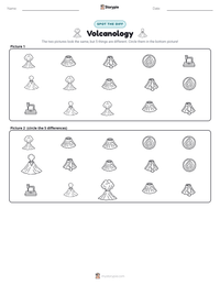 Volcanology printable worksheet preview