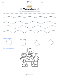 Volcanology printable worksheet preview