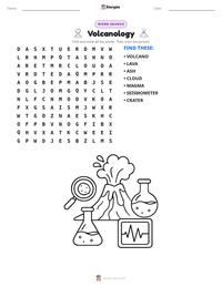 Volcanology printable worksheet preview