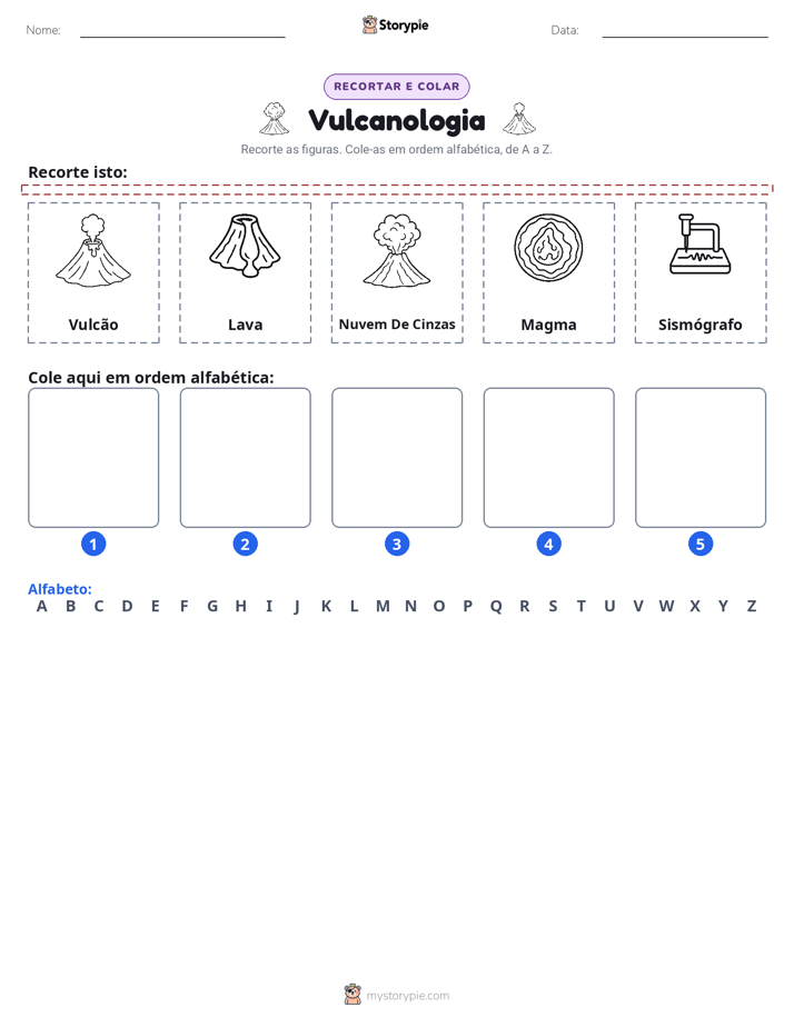 Recortar & Colar Alfabeto