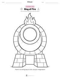 Ring of Fire printable worksheet preview