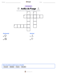 Vista previa de la hoja de trabajo imprimible de Anillo de Fuego