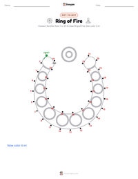 Ring of Fire printable worksheet preview
