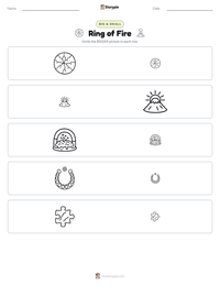 Ring of Fire printable worksheet preview