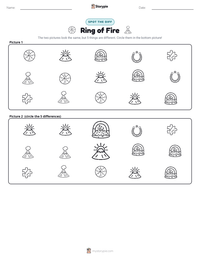 Ring of Fire printable worksheet preview