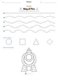 Ring of Fire printable worksheet preview