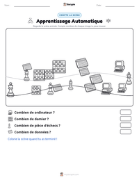 Aperçu de la feuille de travail imprimable Apprentissage Automatique