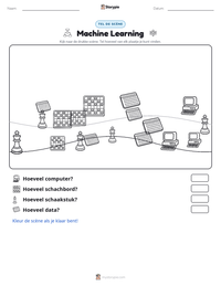 Machine Learning afdrukbare werkblad voorbeeld