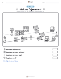 Makine Öğrenmesi yazdırılabilir çalışma sayfası önizlemesi