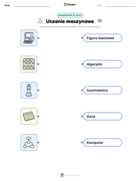 Podgląd drukowalnego arkusza ćwiczeń Uczenie maszynowe