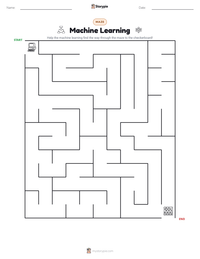 Machine Learning printable worksheet preview