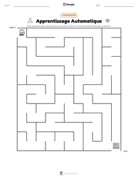 Aperçu de la feuille de travail imprimable Apprentissage Automatique
