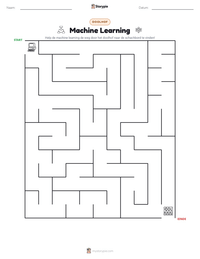 Machine Learning afdrukbare werkblad voorbeeld
