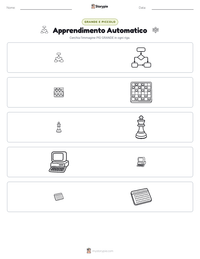 Anteprima della scheda stampabile di Apprendimento Automatico