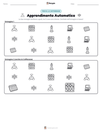 Anteprima della scheda stampabile di Apprendimento Automatico