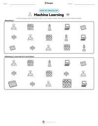 Machine Learning afdrukbare werkblad voorbeeld